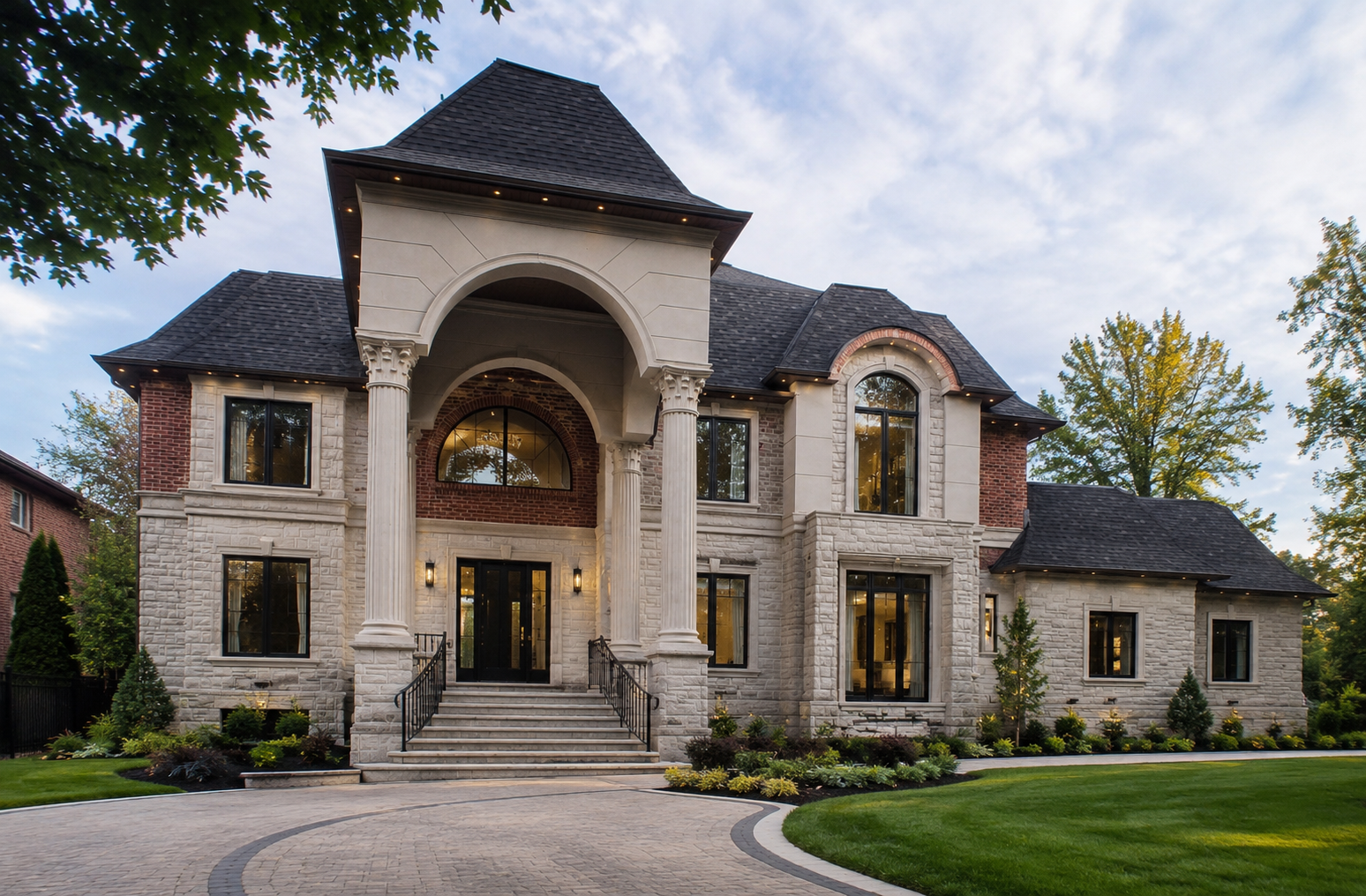 New replacement home on an established Ontario residential property